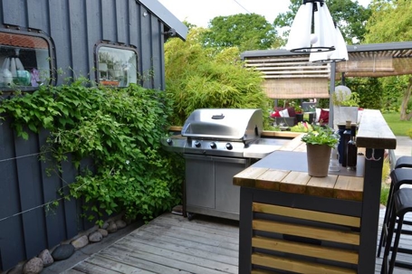 Small outdoor kitchen